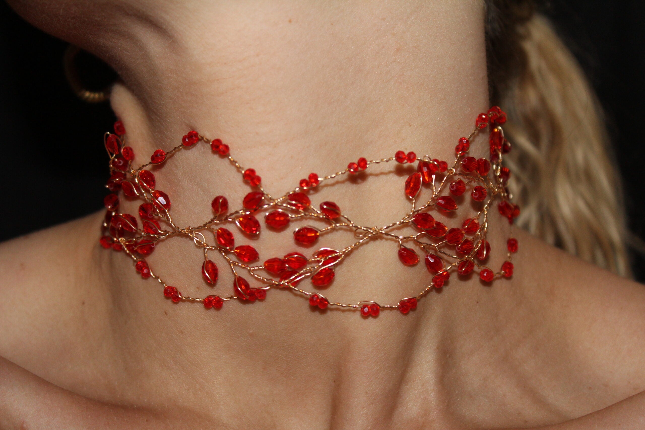 Gargantilla Santa Elena Rojo