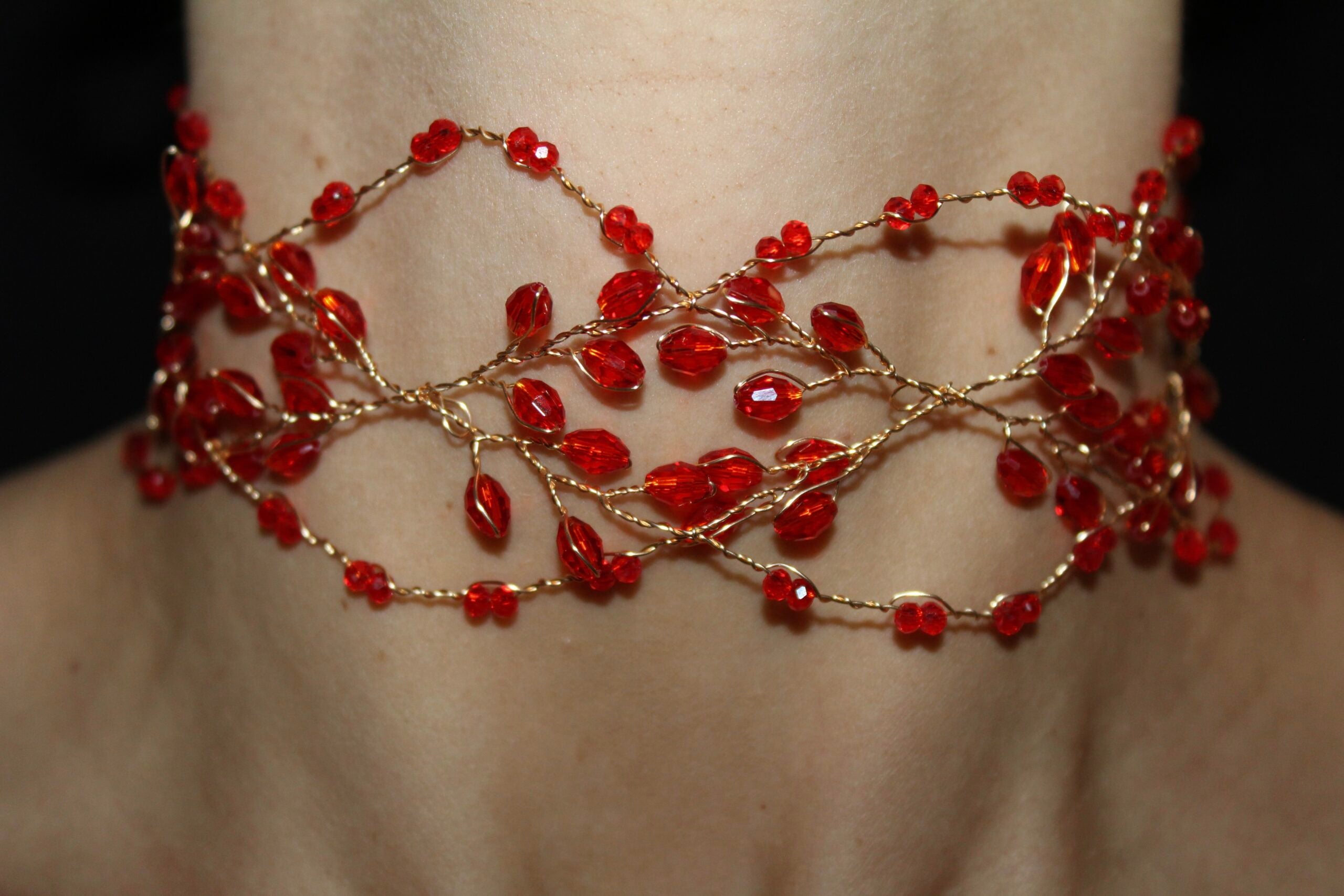 Gargantilla Santa Elena Rojo