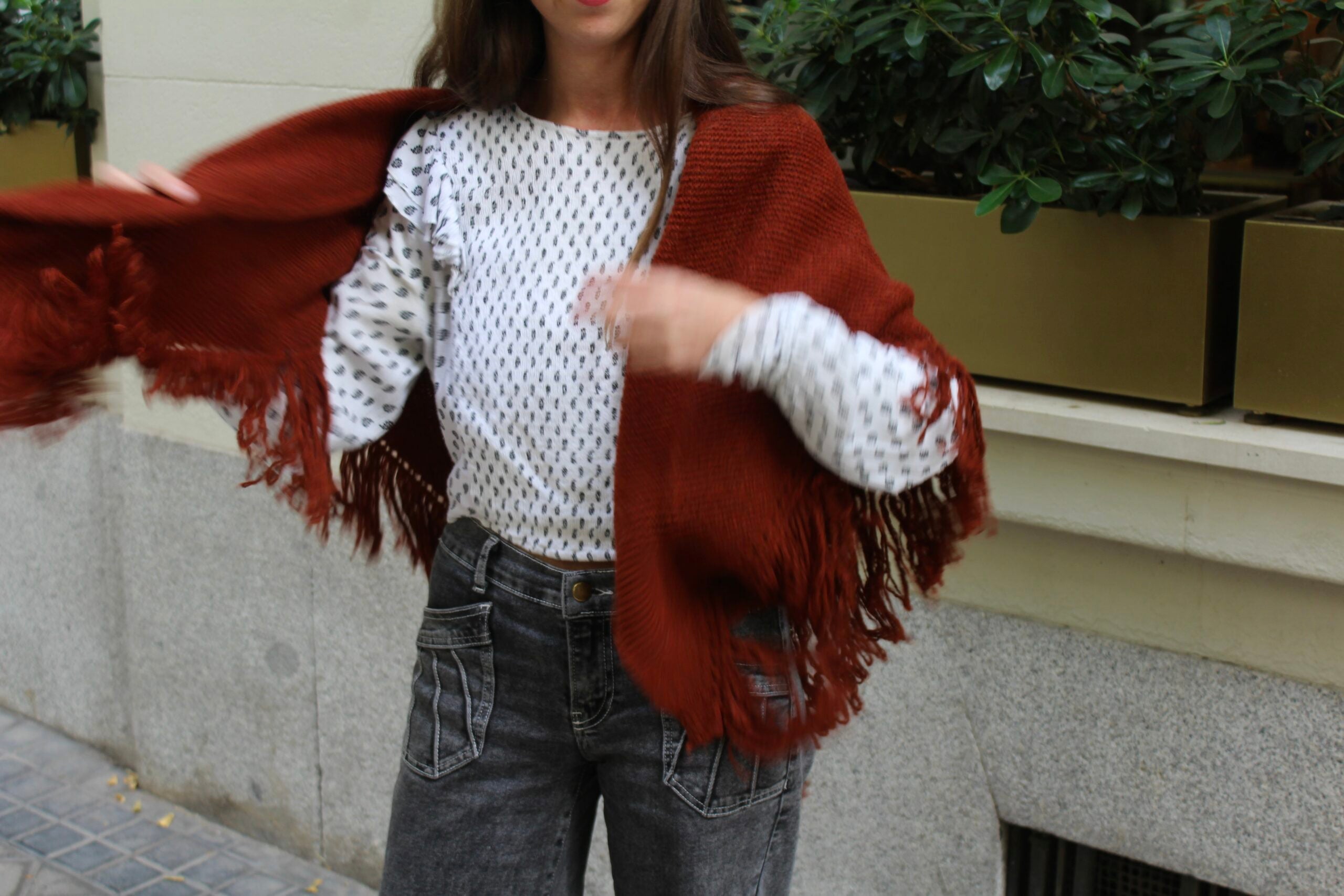 Chal de lana Balmoral - Teja