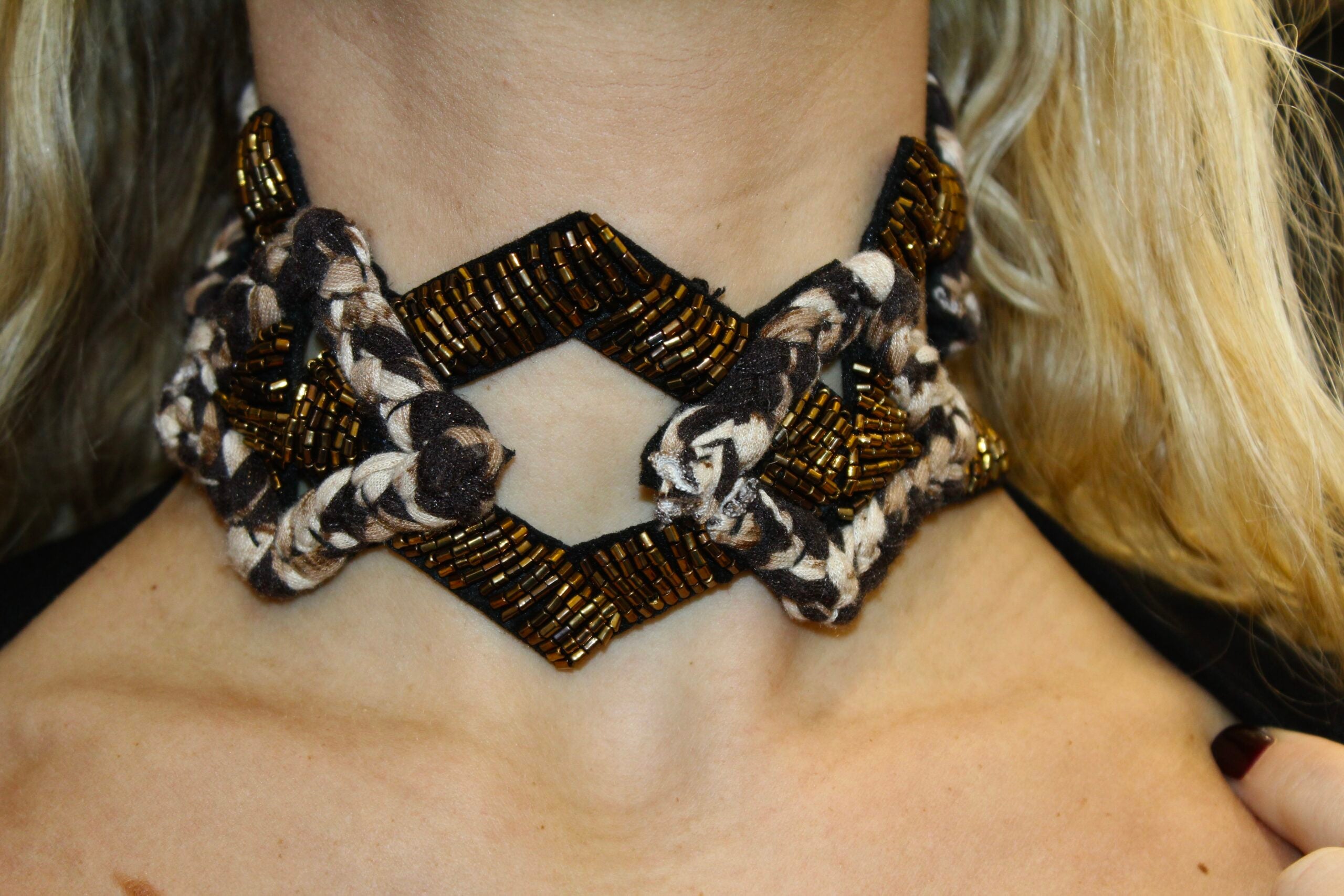 Gargantilla Moss con aplique vintage