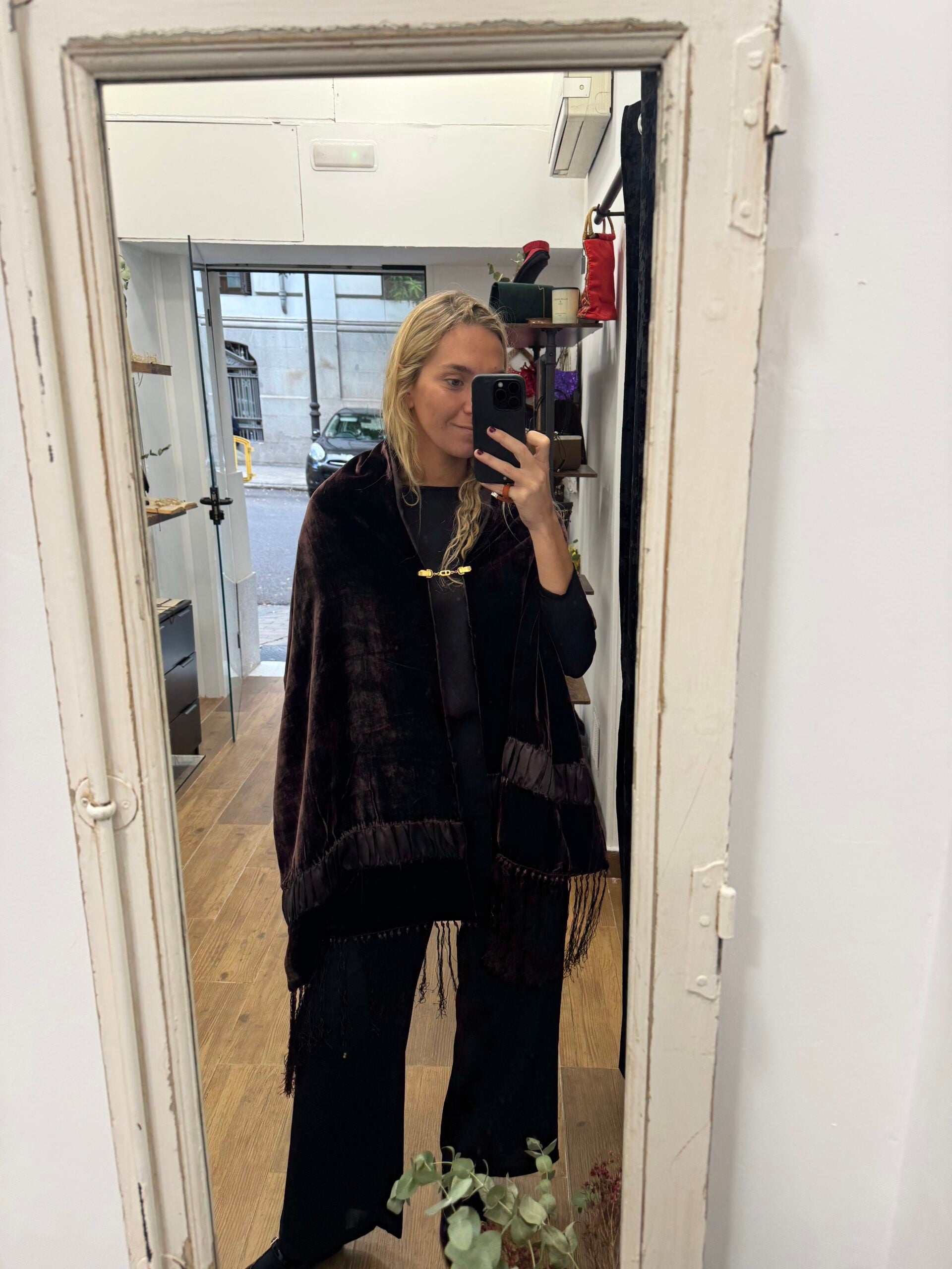 Broche sujeta capas vintage tipo charro salmantino